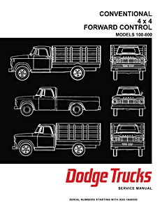 Livre: 1967 Dodge Truck 100-800 Shop Manual