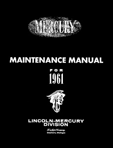 1961 Mercury Maintenance Manual