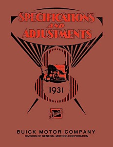 Livre: 1931 Buick - Specifications and Adjustments