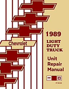 Portada manual 1989 Chevrolet Light Duty Truck - Unit Repair Manual