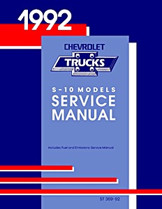 1992 Chevrolet S-10 Models Truck Service Manual