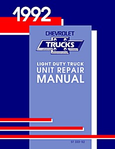 Portada manual 1992 Chevrolet Light Duty Truck - Unit Repair Manual