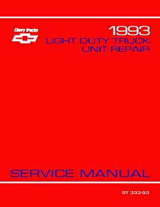 Portada manual 1993 Chevrolet Light Duty Truck - Unit Repair Service Manual