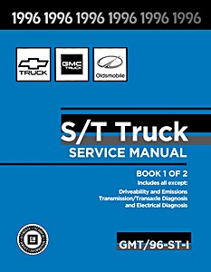 Portada manual 1996 Chevrolet / GMC / Oldsmobile S/T Truck - Service Manual (2 Book Set)
