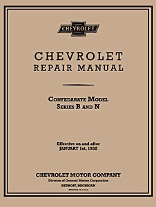 Livre: 1932 Chevrolet Car & Truck Shop Manual