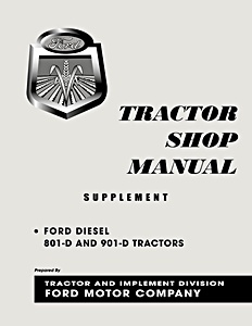 1958 Ford Tractor 801-D / 901-D Diesel Supplement