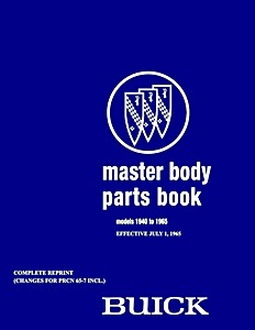 Livre: 1940-1965 Buick - Master Body Parts Book