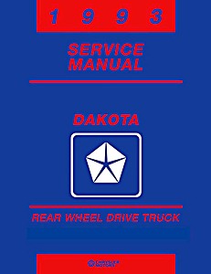 Livre: 1993 Dodge Dakota Truck Shop Manual