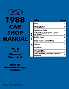 1988 Ford / Lincoln / Mercury WSM Set