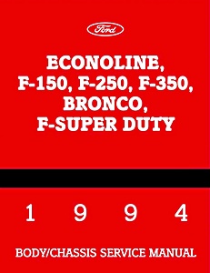 1994 Ford Econoline, F-150-350, Bronco WSM