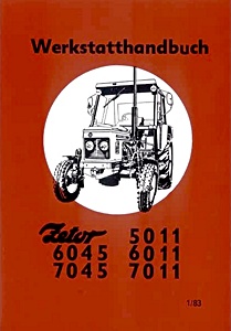 Książka: Zetor 5011 / 6011, 6045 / 7011, 7045 - WHB (01/1983)