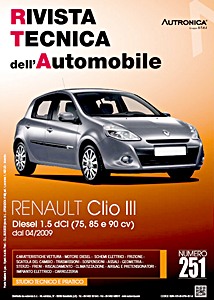 Renault Clio III - 1.5 dCi - 75, 85 e 90 cv (04/09->)