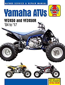 Livre: Yamaha YZF 450 & YZF 450R ATVs (2004-2017) - Haynes Service & Repair Manual