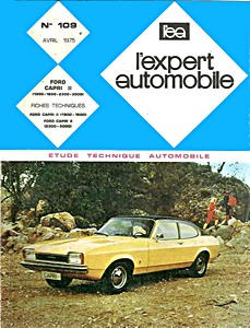 Omslag werkplaatshandboek Ford Capri II - 1300, 1600, 2300, 3000 (depuis 1974)