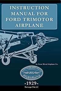 Cover book Instruction Manual for Ford Trimotor Airplane