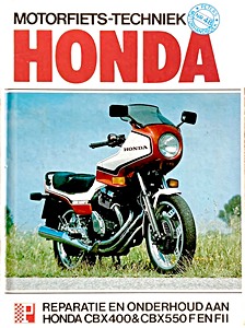 Omslag werkplaatshandboek Honda CBX 400 & CBX 550 F en F II - Reparatie en onderhoud