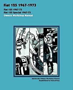 Cover repair manual Fiat 125, 125 Special (1967-1973)