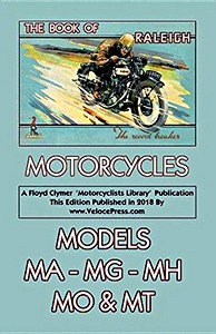 Cover repair manual The Book of Raleigh Motorcycles - Models MA, MG, MH, MO & MT