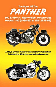 Omslag werkplaatshandboek The Book of the Panther 600 & 650 cc Heavyweight Motorcycles - Models 100 (1938-63) & 120 (1959-66)