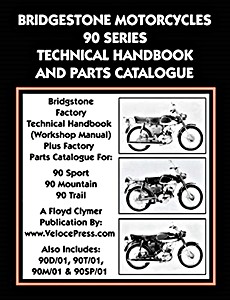 Cover repair manual Bridgestone Motorcycles 90 Series - Technical Handbook and Parts Catalogue