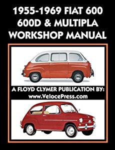 Couverture revue technique Fiat 600, 600 D & Multipla (1955-1969) - Factory Workshop Manual