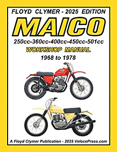 Maico 250, 360, 400, 450 and 501 cc (1968-1978) - Workshop Manual | Floyd Clymer Manual Reprint | Veloce Press
