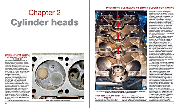 Pages of the book Ford Cleveland 335-Series V8 Engine 1970 to 1982 (1)
