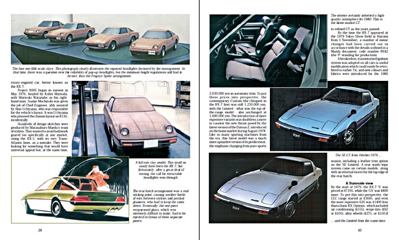 Pages of the book RX-7 Mazda’s Rotary Engine Sports Car (1)