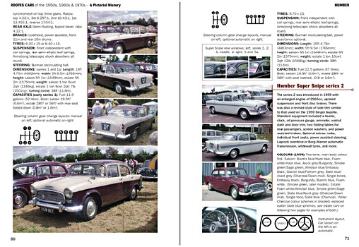 Pages of the book Rootes Cars of the 50s, 60s & 70s: A Pict History (1)