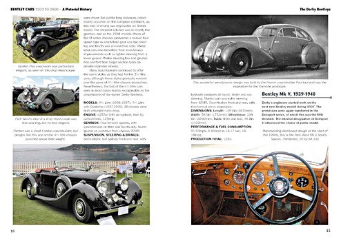 Pages of the book Bentley Cars 1933 to 2020 - A Pictorial History (1)