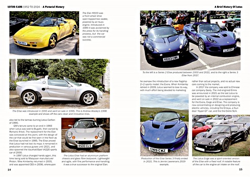 Seiten aus dem Buch Lotus Cars 1952 to 2024 (1)