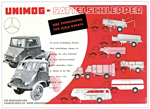 Strony książki Das neue Unimog Prospekte Buch (1)