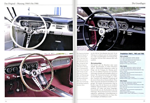 Pages du livre Das Original: Ford Mustang 1964 ½ - 1966 (2)
