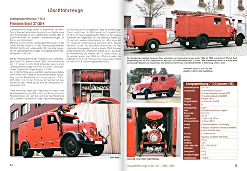 Pages of the book Feuerwehrfahrzeuge der DDR (1)