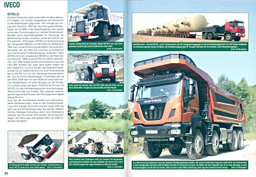 Bladzijden uit het boek Schwertransporte - Starke Trucks, grosse Lasten (1)